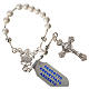 Single-decade rosary with moving grains, 925 silver 4mm s1