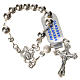 Single-decade rosary with moving grains, 925 silver 5mm s1