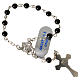 Single-decade rosary in 925 silver and onyx s2
