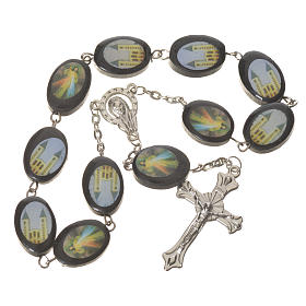 Rosari decina: Decina Legno Medjugorije 13x17 mm