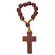 Wooden single decade rosary, Lourdes 7mm s2