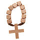 STOCK Ten beads rosary in wood s2