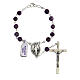 Decade rosary in amethyst 6 mm s1