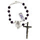 Decade rosary in amethyst 6 mm s2