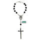 Decade rosary in real malachite stone 6 mm s2
