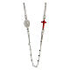 925 silver rosary Miraculous Mary, Saint Rita beads 2 mm s3