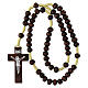 Dark wood Franciscan rosary s5