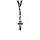 Dark wood Franciscan rosary s1