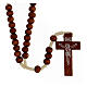 Bright wood Franciscan rosary s1