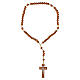 Rosario franciscano madera clara s3