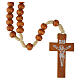Chapelet franciscain bois clair s1