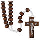 Bright wood Franciscan rosary s1