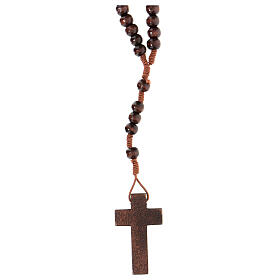 Stretchable Franciscan rosary, bright wood