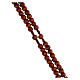 Stretchable Franciscan rosary, dark wood s3