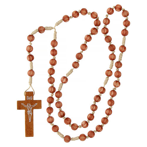 Bright wood Franciscan rosary- top 3