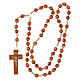 Bright wood Franciscan rosary- top s3