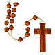 Bright wood Franciscan rosary- top s2