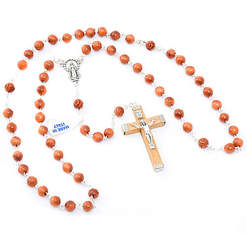 Round bead coconut rosary 3
