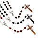 Carved oval beads rosary s1