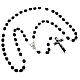 Carved oval beads rosary s4