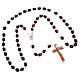 Carved oval beads rosary s5