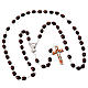 Oval beads 7mm wood rosary s3