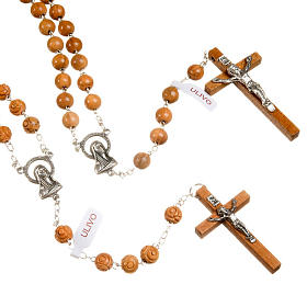 Natural olive wood rosary