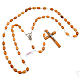 Oval beads olive wood rosary s2