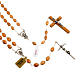 Oval beads olive wood rosary s1