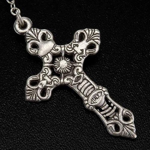 Holz Rosenkranz personalisierbares Mittelstück 5