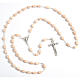 Faceted coconut-effect beads rosary s2