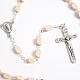 Faceted coconut-effect beads rosary s3