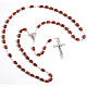 Faceted coconut-effect beads rosary s4
