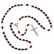 Faceted coconut-effect beads rosary s6