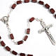 Faceted coconut-effect beads rosary s7