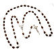 Wood rosary with oval 7mm beads s3