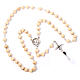 Coconnut-effect rosary with round beads s4