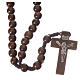 Dark wood rosary beads s1