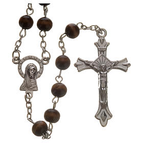 Wood rosary with 7mm beads