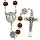 Rosario similcocco tondo S.Benedetto marrone s1