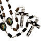 Wooden rosary beads with rectangular grains s1