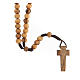 Small rosary Holy land olive wood 6 mm s1