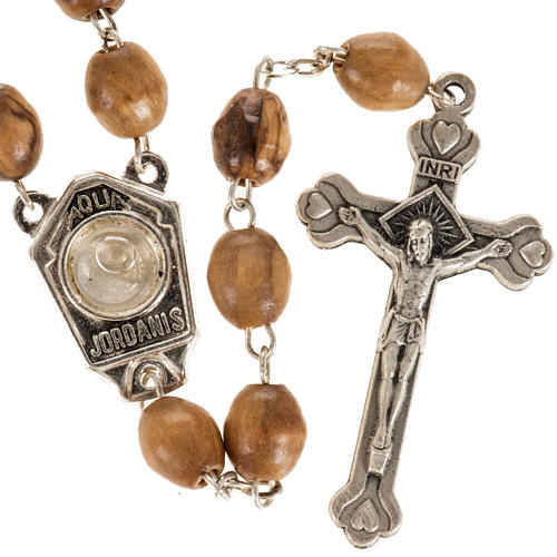 Rosary beads with river Jordan water 9 x 7 mm 1