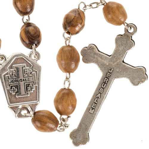 Rosary beads with river Jordan water 9 x 7 mm 2
