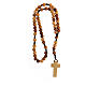 Rosary beads in Palestinian olive wood and rope 8 mm s4