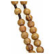Rosary beads in Holy Land olive wood, with Jerusalem cross and m s3