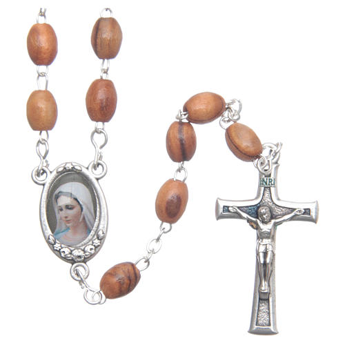 Rosary beads in Holy Land olive wood, Land of Israel 1
