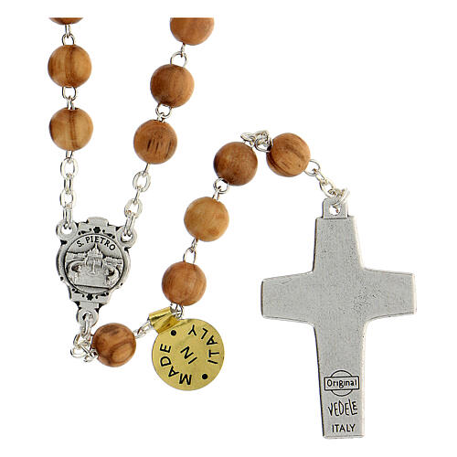 Rosary beads in olive wood, Pope Francis 2