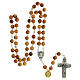 Rosary beads in olive wood, Pope Francis s4