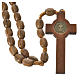 Rosary with worked, oval wooden grains 8x10mm s2
